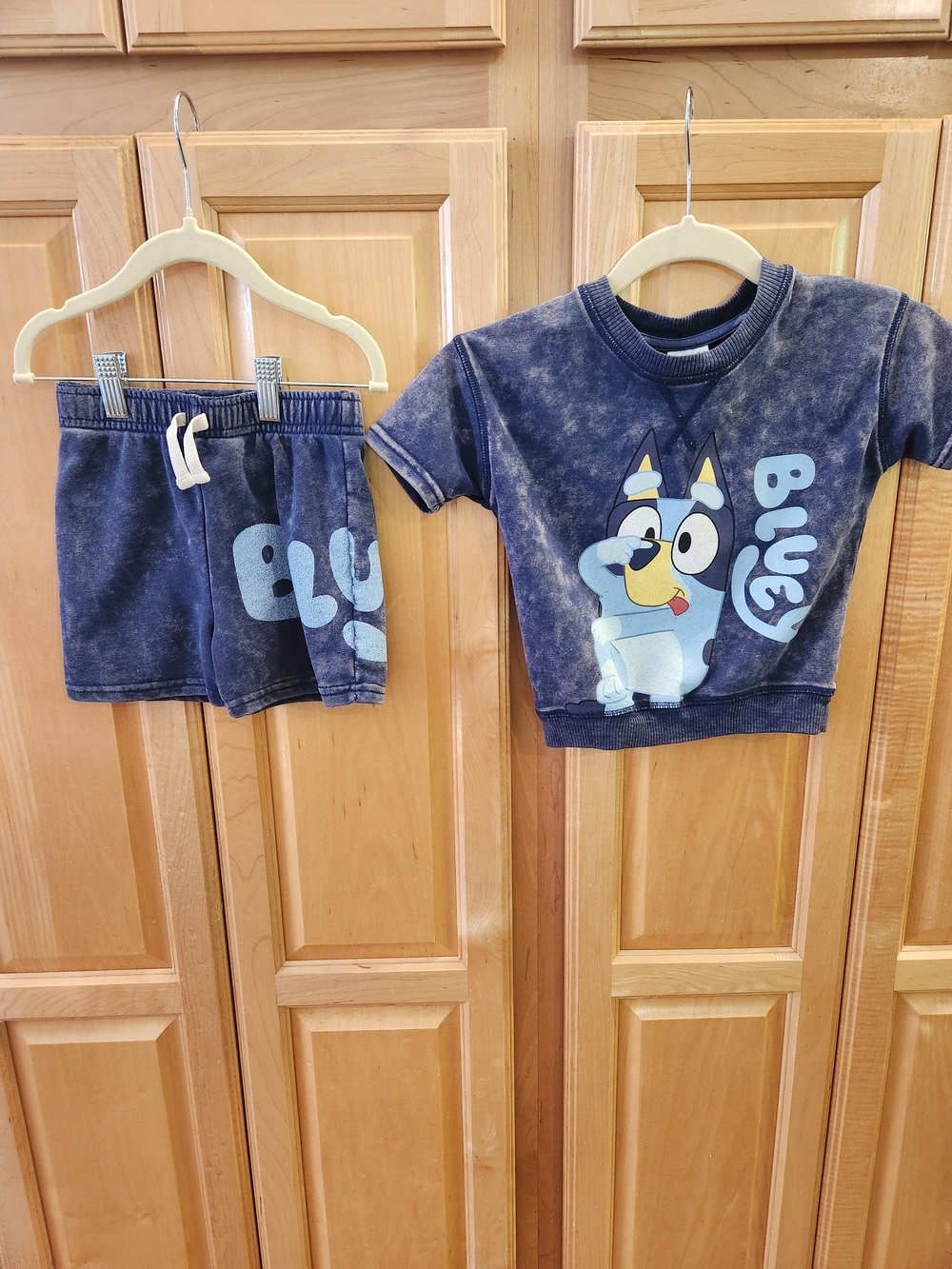 Bluey Short-Sleeve Kids Set with Cartoon Pup